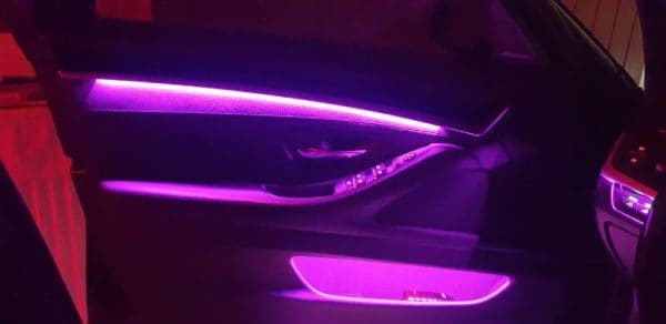 Fir neon auto RGB control prin bluetooth, fibra 6m 15
