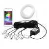 Fir neon auto RGB cu 6 unitati lumina, control prin bluetooth, fibra 6m