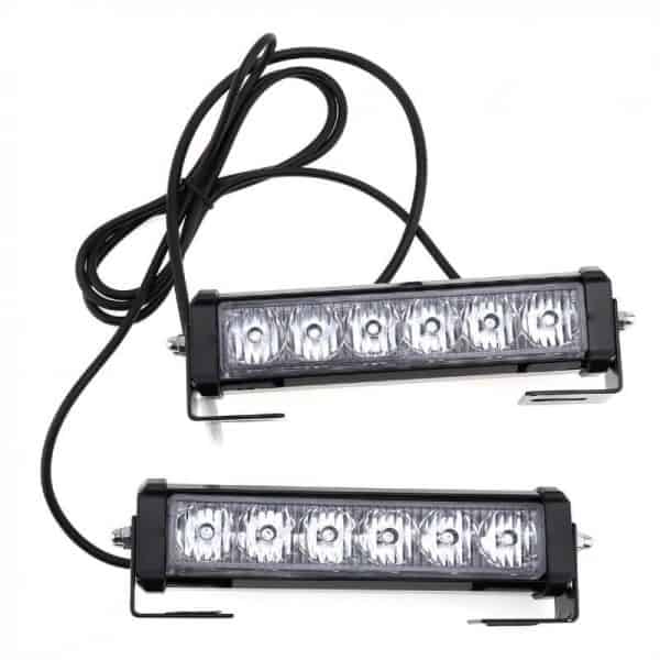 Lampi avertizare galbene LED, 12-24V, stroboscoape 9 functii, grila sau plafon, cu buton 04