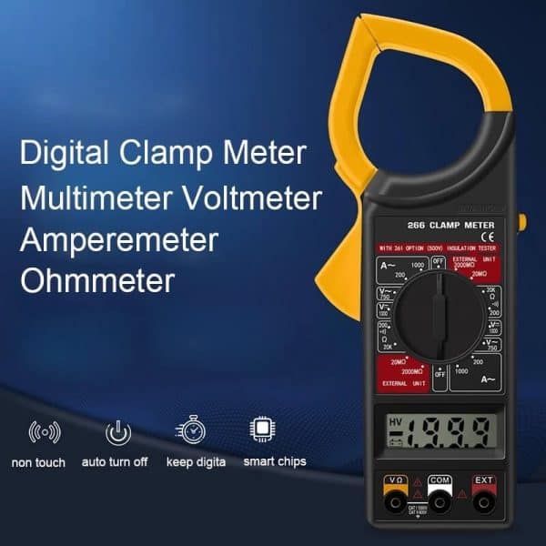 Multimetru digital / Clampmetru DT266, voltaj, amperaj, rezistenta, izolatie 07