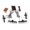 Set 4 lumini stroboscop galbene grila, telecomanda, 7 functii, 12V 42