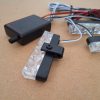 Set 4 lumini stroboscop galbene grila, telecomanda, 7 functii, 12V 44