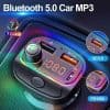 Car kit modulator FM BGRJ-C15, Mp3 Player, USB, Type C, fast charge 07