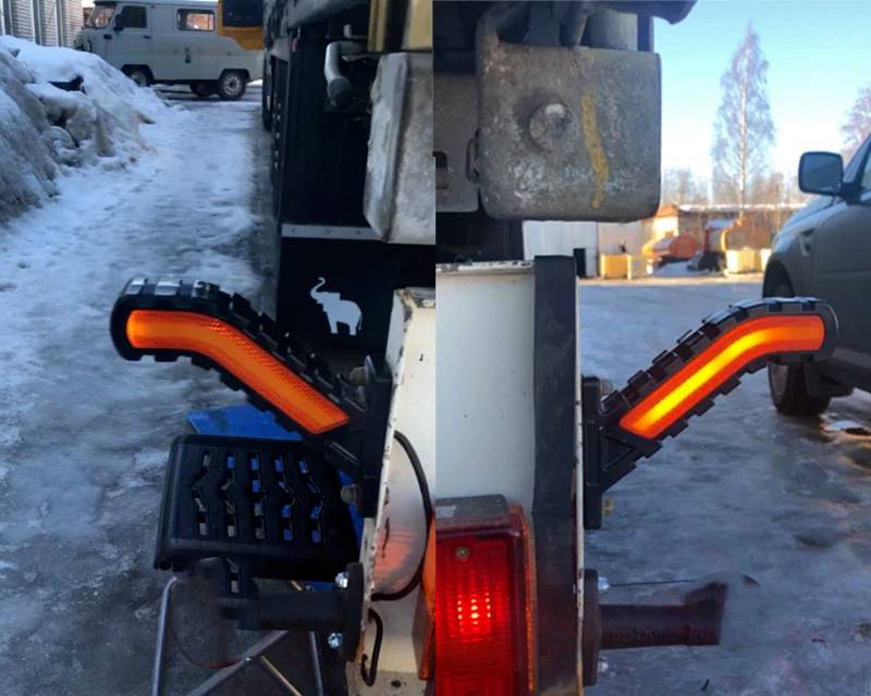 Coarne gabarit alb galben, 12-24V, semnalizare dinamica, K9920 06