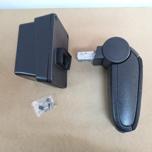 Cotiera Skoda Octavia 3, dedicata, rabatabila, cu buton, neagra 09