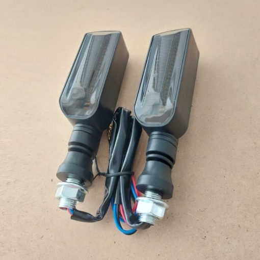 Lampi semnalizare dinamica moto, ATV, brat cauciuc 09