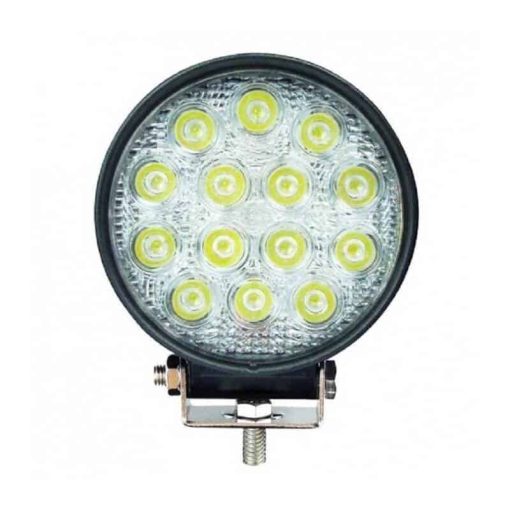 Proiector led 42W, rotund, alb rece 6500k, flood
