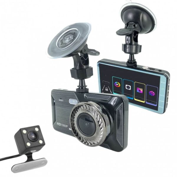 Camera auto DVR dual, martor trafic si marsarier, touch screen 07