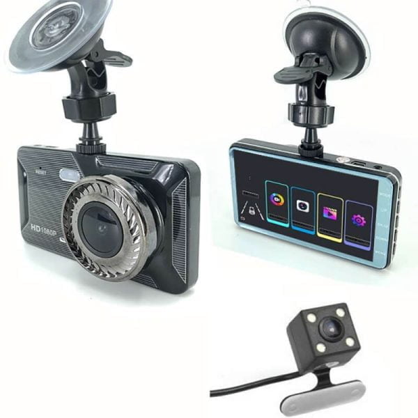 Camera auto DVR dual, martor trafic si marsarier, touch screen 09