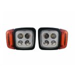 Set 2 proiectoare tractor B1032, 4 led, 12V-24V, model JCB