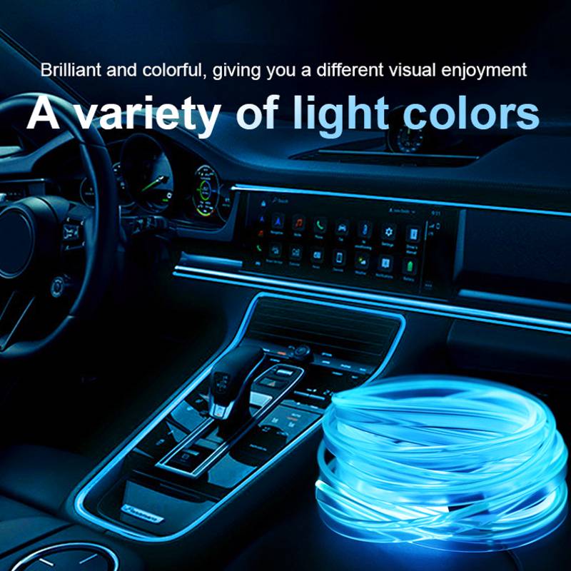 Fir RGB 5m lumina ambientala auto, 2 capete, mufa USB, 7 culori 09