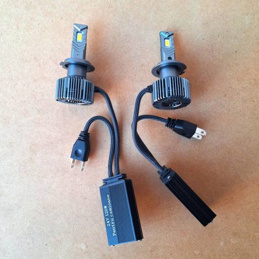 Becuri led H7 24V, 120W, lumina alb-rece, canbus, camioane, utilaje 04