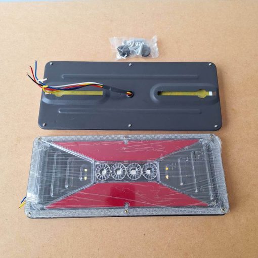 Lampi stopuri spate led B858, semnalizare dinamica, 12-24V, remorca, platforma, utilaje 10