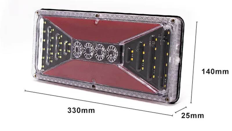 Lampi stopuri spate led B858, semnalizare dinamica, 12-24V, remorca, platforma, utilaje 12