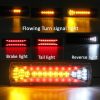 Lampi stopuri spate led B872, triple auto led, 12-24V, semnalizare dinamica 02
