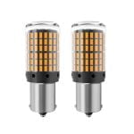 Set 2 becuri led P21W lumina galbena BG144, 6500k, BA15S