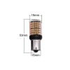 Set 2 becuri led P21W lumina galbena BG144, 6500k, BA15S 04