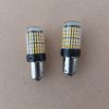 Set 2 becuri led P21W lumina galbena BG144, 6500k, BA15S 07