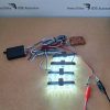 Set 4 lumini stroboscop albe grila telecomanda 7 functii 12V 09