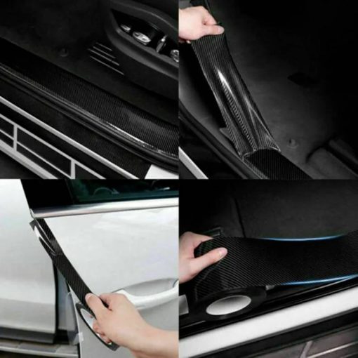 Banda protectie auto carbon lucios, 5m x 5cm, tuning auto 08