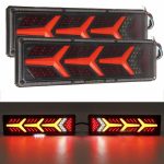 Lampi stopuri spate B1067, triple led 46cm, 5 functii, semnalizare dinamica, 12-24V