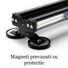 Bara girofar dubla 89cm, rampa avertizare 12-24V, prindere magneti 04