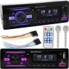 Mp3 player auto RGB cu bluetooth, 2 x USB, AUX, casetofon auto, microSD, Radio, 4x60W 08
