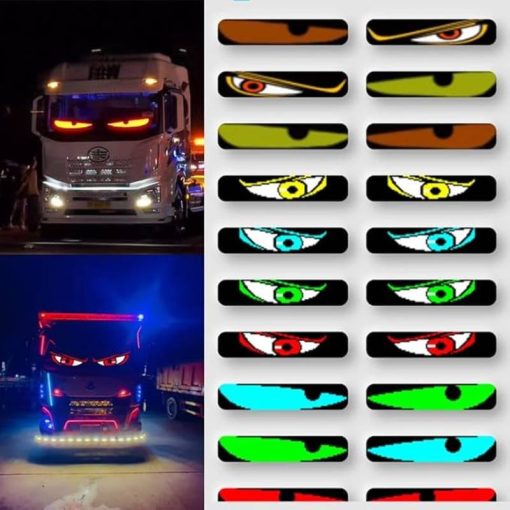 Panou afisaj matrix led U60, flexibil, 595x120mm, devil eyes, ochi camion 04
