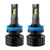 Set 2 becuri led H11 lumina alb cald, canbus, 18000lm 01