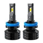 Set 2 becuri led H11 lumina alb cald, canbus, 18000lm