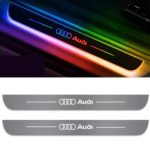 Set 2 protectie praguri auto iluminate Audi, multicolor, dinamice