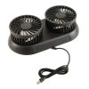 Ventilator auto dublu F62, rotire 360°, 12V-24V, soluție ieftină AC 02