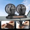 Ventilator auto dublu F62, rotire 360°, 12V-24V, soluție ieftină AC 10