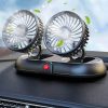 Ventilator auto dublu F62, rotire 360°, 12V-24V, soluție ieftină AC 11