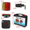 Set 2 stopuri magnetice wireless pentru remorca, fără fir, 12V–24V, mufă 7 pini, 506B 08