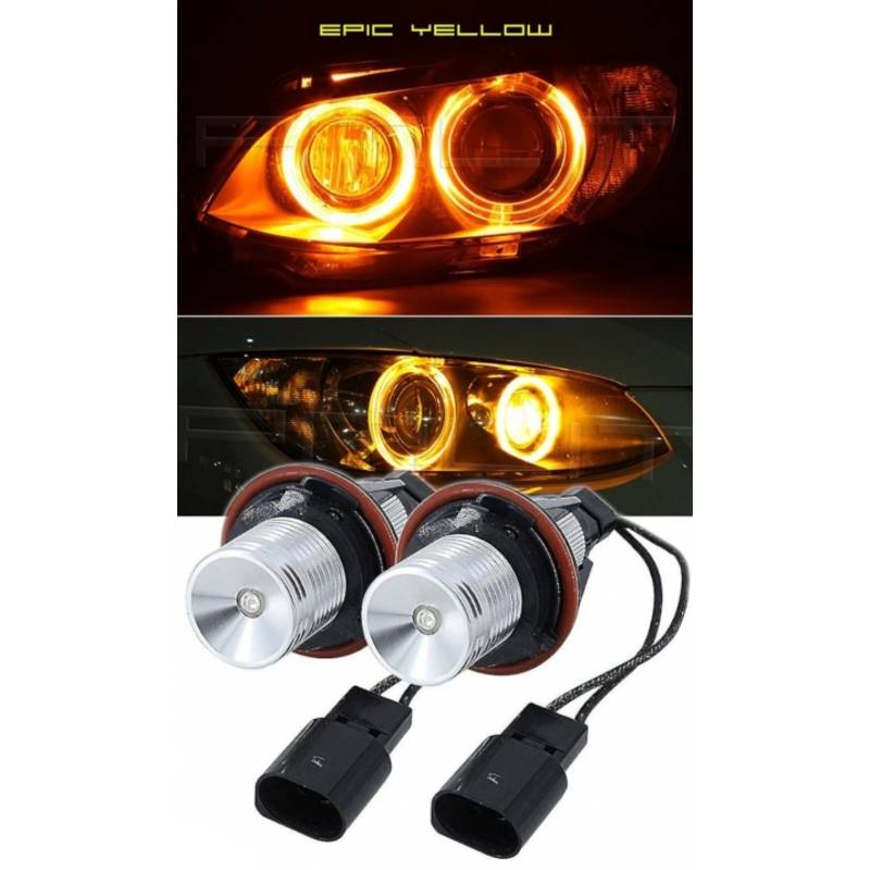 Led marker H8 galben angel eyes BMW e39, e60, e61, x3 e83, x5 e53, LM14 01