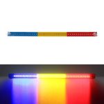 Bandă led luminoasă 60 cm, 12V–24V, culorile României, fixare cu ventuze