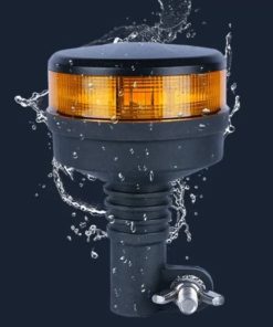 Girofar auto led slim 301Y cu picior, 12V–24V, R10, R65 03