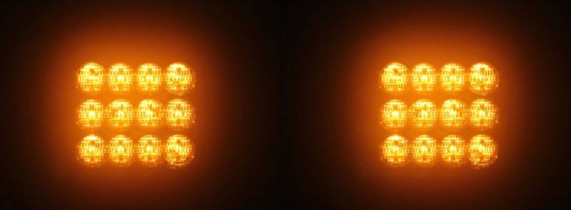 Set 2 stroboscoape led galbene 513B, magnetice, fără fir, reîncărcabile, 12V-24V 09