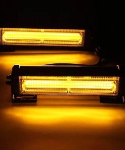 Set 2 lampi avertizare cob A315, 12-24V, stroboscoape, 12V-24V, cu buton 01