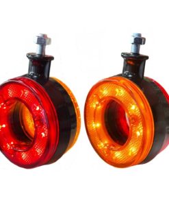 Set 2 lampi gabarit oglinda R797, led rosu si galben 12V-24V, rotunde 01