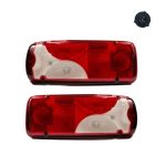 Set 2 lămpi spate cu bec SV3016, pentru Man, Scania, Crafter, Sprinter, cu mufă pe lateral