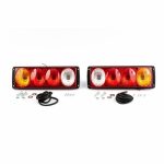Set 2 lămpi spate remorci platforme G530, 4 funcții, 12-24V