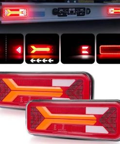 Set 2 lampi stopuri spate led B925, 5 functii, 28cm, 12-24V 01