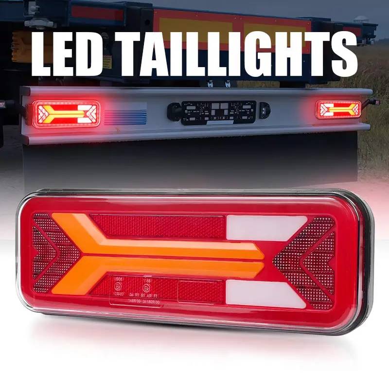 Set 2 lampi stopuri spate led B925, 5 functii, 28cm, 12-24V- 07