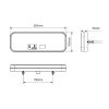 Set 2 lampi stopuri spate led B925, 5 functii, 28cm, 12-24V 12