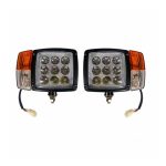Set 2 proiectoare tractor B1033, 9 led, 12V-24V, model JCB