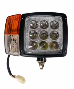Set 2 proiectoare tractor B1033, 9 led, 12V-24V, model JCB 03