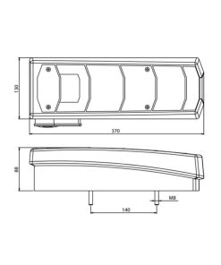 Set 2 lămpi spate A1059 pentru Mercedes Actros MP4, stopuri stânga dreapta 04