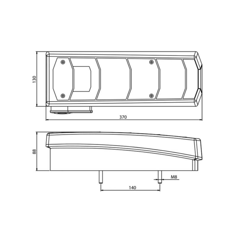 Set 2 lămpi spate A1059 pentru Mercedes Actros MP4, stopuri stânga dreapta 04